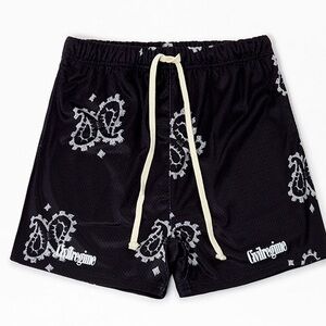 Civil Out West Mesh Basketball Shorts Black‎ Paisley Size Large See Measurements